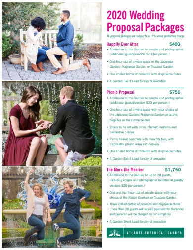 wedding event package proposal