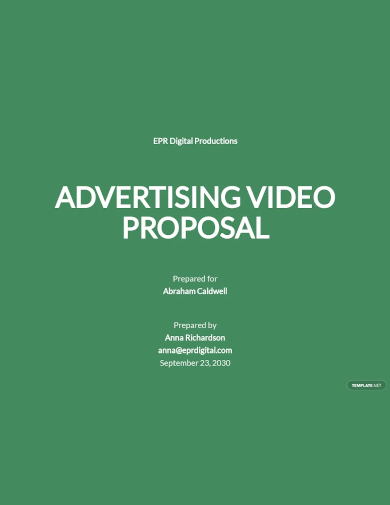 advertising agency proposal to client template