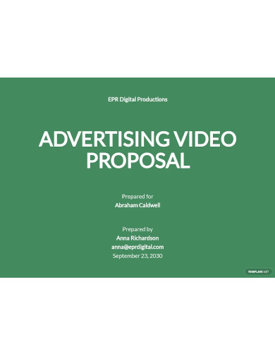 advertising agency proposal to client
