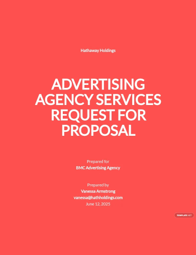 advertising agency request for proposals template
