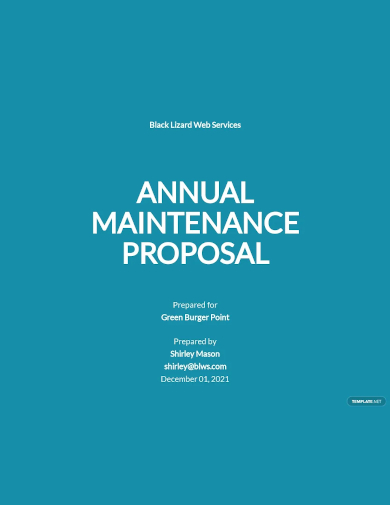 annual maintenance contract proposal template