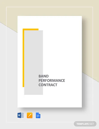 band performance contract template