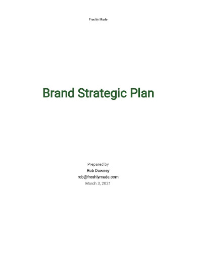 brand strategic plan