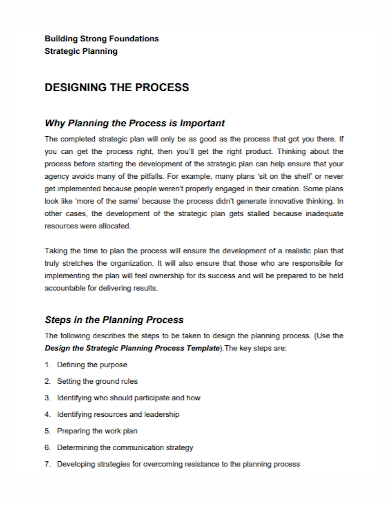 building design strategic plan
