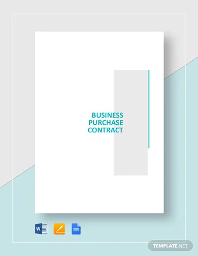 business purchase contract