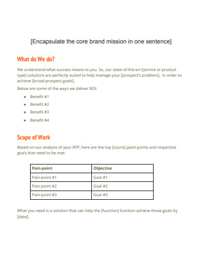 business sales proposal example