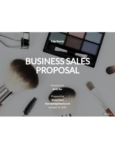 business sales proposal