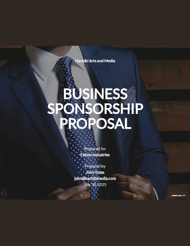 business sponsorship proposal template