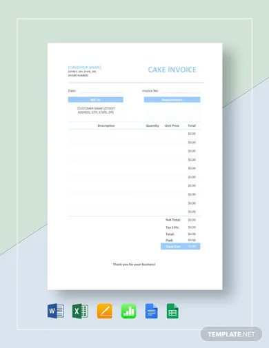 Editable Sample Template - Invoices & Receipts • Newmom.me