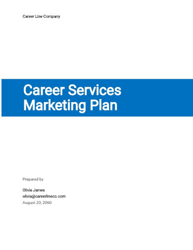 career services marketing plan