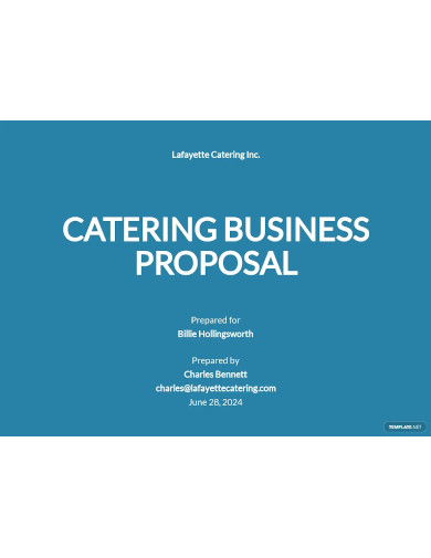 catering business proposal