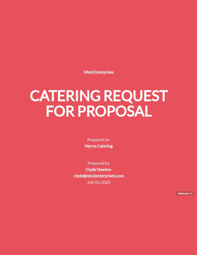 catering request for proposal template