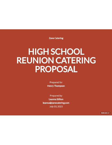 catering service proposal