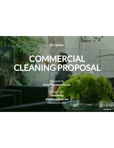 cleaning service proposals