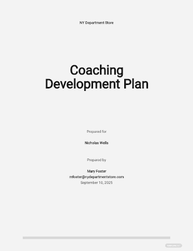 coaching development plan template