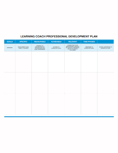 coaching professional development plan