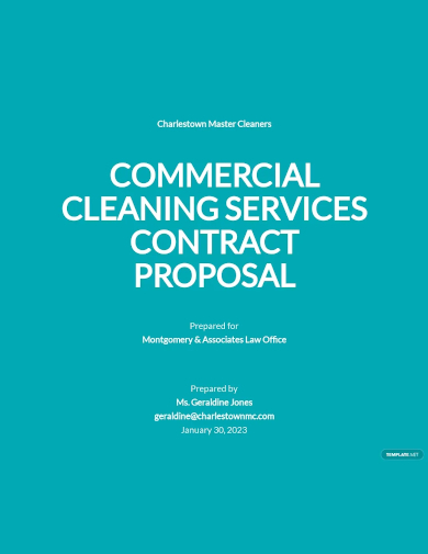 commercial cleaning service contract proposal template