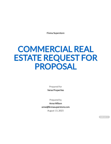 commercial real estate request for proposal template