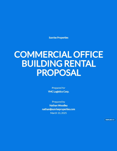 commercial rental proposal template