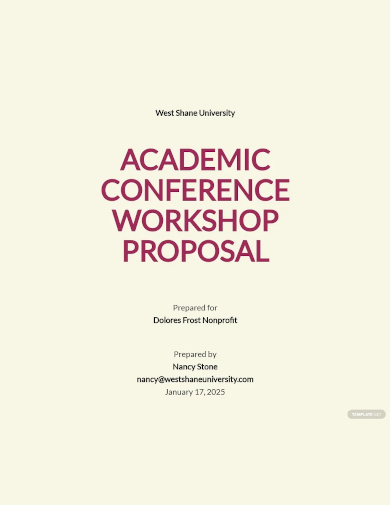 conference workshop proposal template