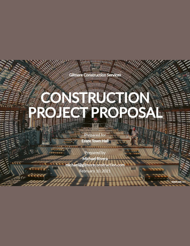construction company proposal template