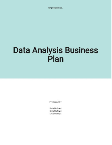 data analysis business plan