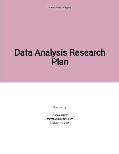 data analysis research plan