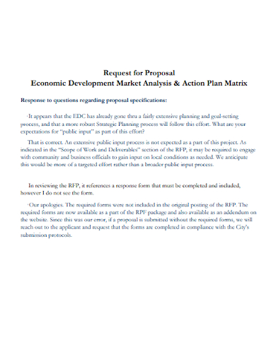 development market analysis request for proposal