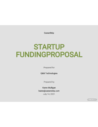 editable startup funding proposal