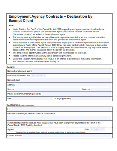 employment agency client contract1