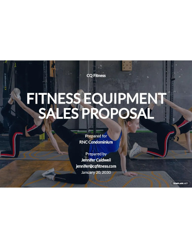 equipment sales proposal