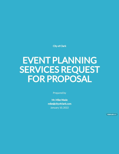 event planning request for proposal template