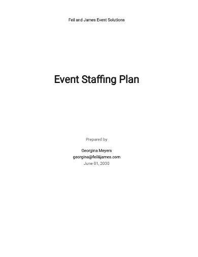 event staffing plan