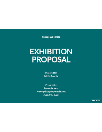exhibition proposal