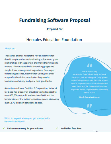 formal new software proposal