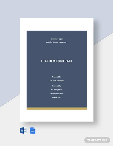 free basic school contract template