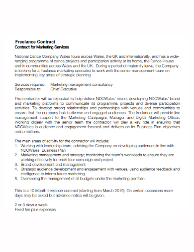 freelance marketing services contract1