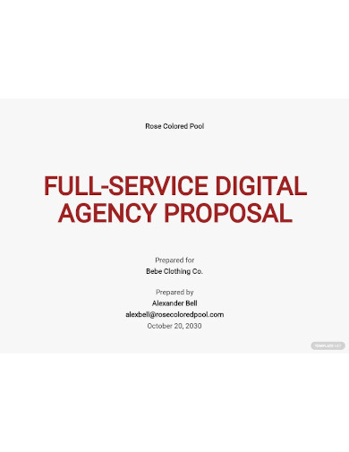 full service digital agency proposal