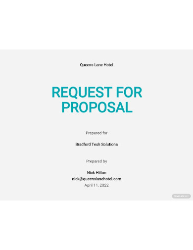hotel request for proposal