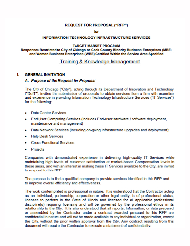 it management training proposal