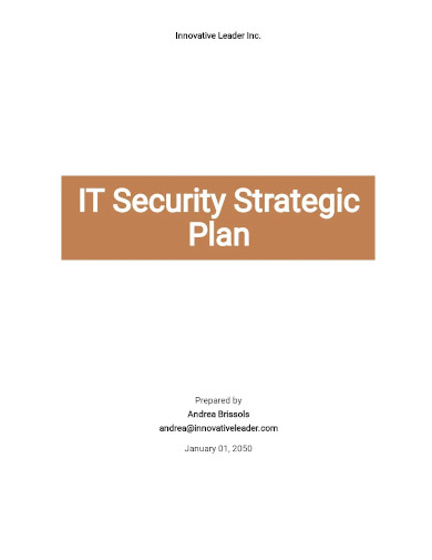 it security strategic plans
