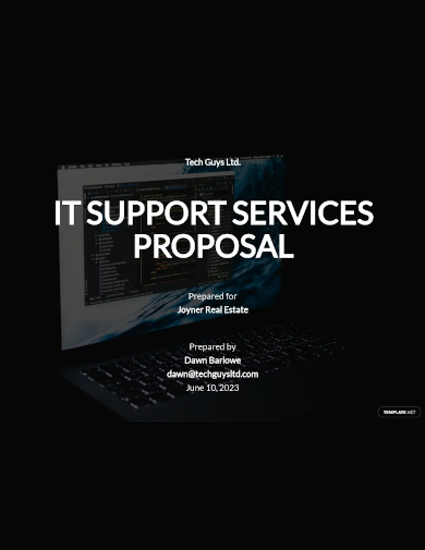 it support services proposal template