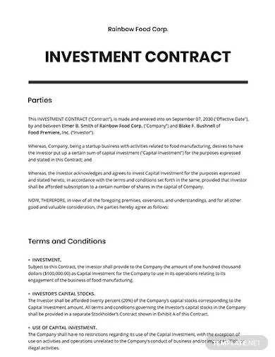 investment contract