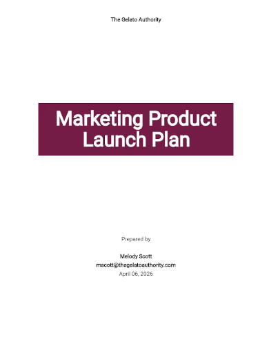 marketing product launch plan