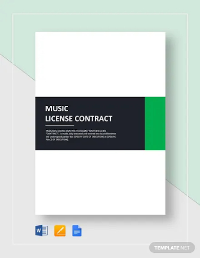 music license contract template
