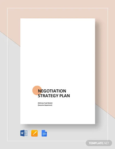 negotiation strategy plan