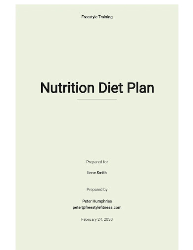 nutrition diet plan