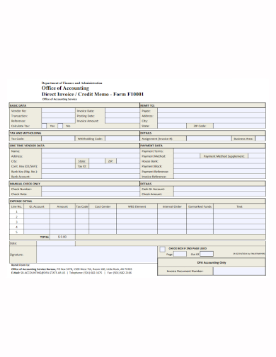 office accounting service invoice