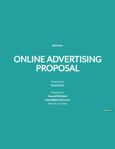 online advertising proposal template