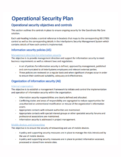 operational security plan